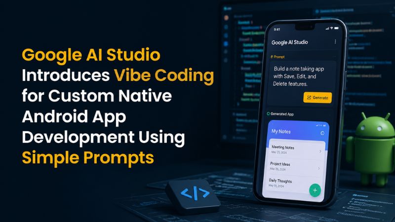 Google AI Studio Introduces Vibe Coding for Custom Native Android App Development Using Simple Prompts